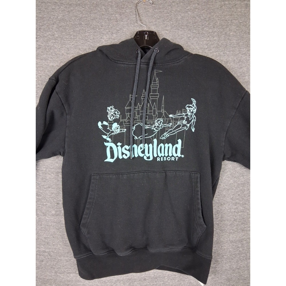 Disney Adult Sweatshirt XS‎ Black Wendy Peter Pan Hoodie Disneland Resort
